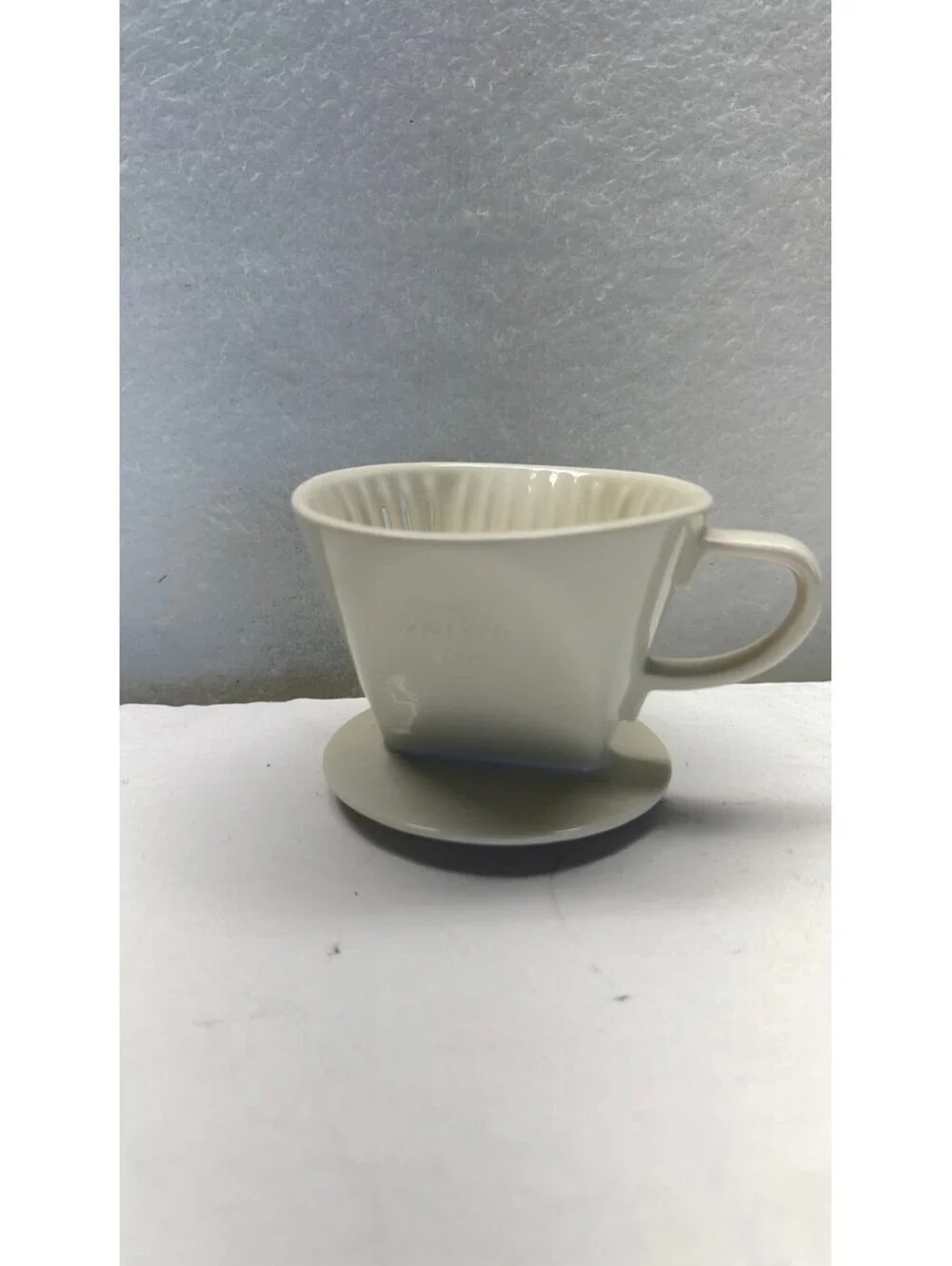 Kalita 102 Ceramic Coffee Dripper Pour Over Brewer White - Storage Location: E-3